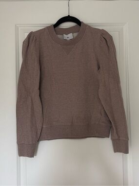 Goop Puff-Sleeve Lavender Crewneck Sweatshirt - great condition
